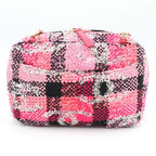 Chanel Pink and Other Tweed Coco Peach 2-Way Bag — view 8