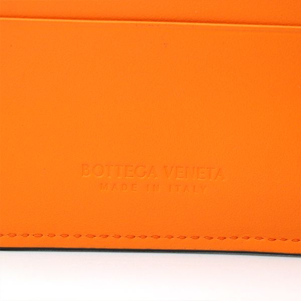 Bottega Veneta Dark Greenish and Orange Calfleather Maxi Intrecciato Cassette — view 9