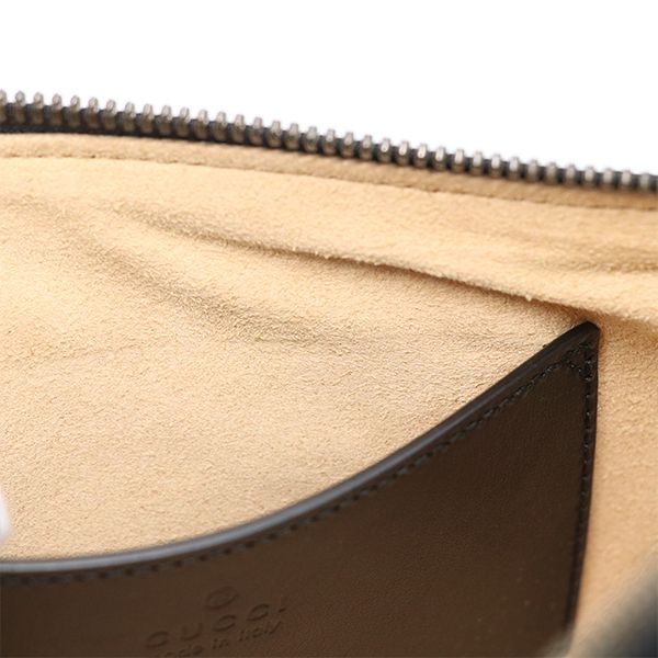 Gucci Black Leather GG Marmont One Shoulder Bag — view 7