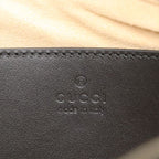 Gucci Black Leather GG Marmont One Shoulder Bag — view 9