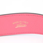 Gucci Pink Leather Aphrodite GG Marmont Shoulder Bag — view 9