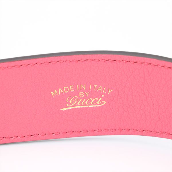 Gucci Pink Leather Aphrodite GG Marmont Shoulder Bag — view 9