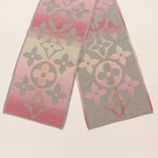 Louis Vuitton Monogram Sunset Echarpe Scarf Wool Etc Gray Pink — view 3