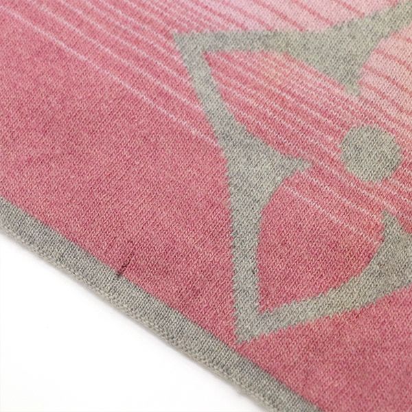 Louis Vuitton Monogram Sunset Echarpe Scarf Wool Etc Gray Pink — view 5