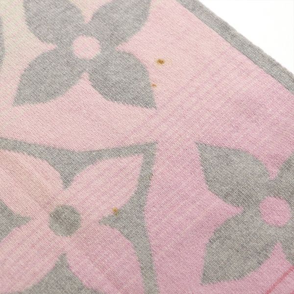 Louis Vuitton Monogram Sunset Echarpe Scarf Wool Etc Gray Pink — view 6