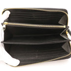 Louis Vuitton Monogram Black Zippy Wallet Long — view 5