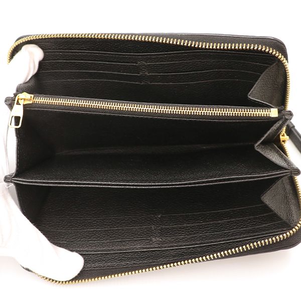 Louis Vuitton Monogram Black Zippy Wallet Long — view 5