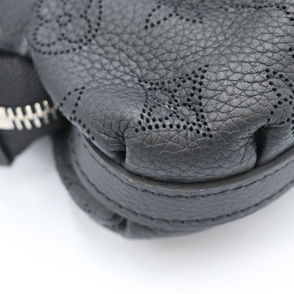 Louis Vuitton Noir Black Mahina Leather Scala Mini Shoulder Bag — view 4