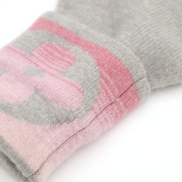 Louis Vuitton Monogram Sunset Gloves Wool Etc Gray Pink — view 6