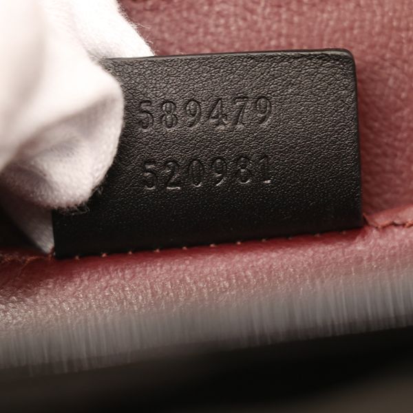 Gucci Condition Black Patent Leather Sylvie 2-Way Handbag — view 8