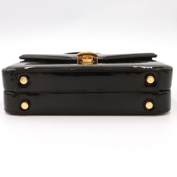 Gucci Condition Black Patent Leather Sylvie 2-Way Handbag — view 3