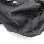 Gucci GG Pattern Black Nylon Rucksack Backpack — view 4