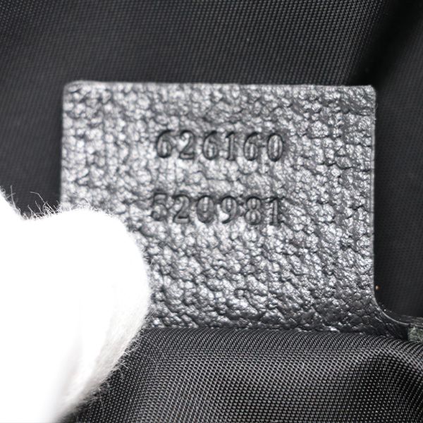 Gucci GG Pattern Black Nylon Rucksack Backpack — view 8