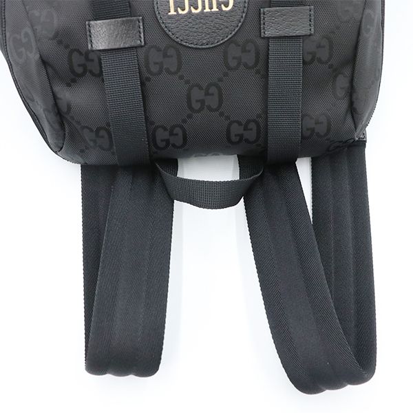 Gucci GG Pattern Black Nylon Rucksack Backpack — view 3