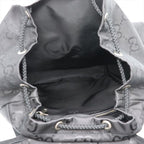 Gucci GG Pattern Black Nylon Rucksack Backpack — view 5
