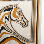 Hermes Carre Geant 140 Pegase Pegasus Landscape Cashmere Silk Horse — view 3