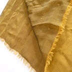 Hermes Shawl Margiela Period H Dot Silk Ocher Yellow Reversible Vintage — view 4