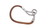 Hermes Jumbo H Bracelet Leather Brown Silver — view 5