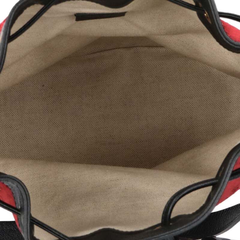 Gucci GG Patterned Velvet Bucket Shoulder Bag — view 3