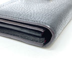 Louis Vuitton Long Wallet Portefeuille Capucines Taurillon Clemence Noir — view 3