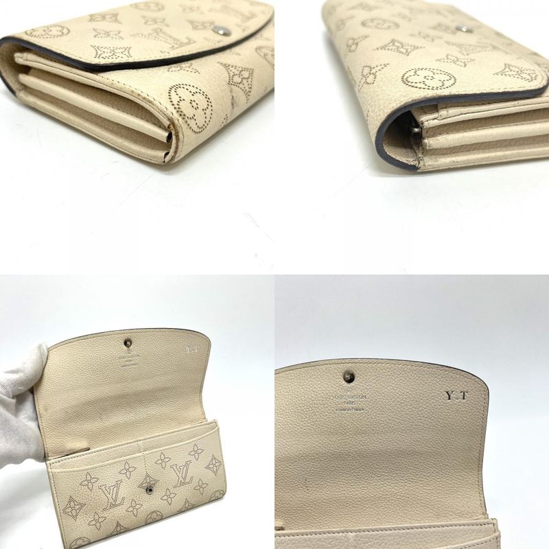 Louis Vuitton Portefeuille Iris Monogram Mahina Leather Ivory White — view 7