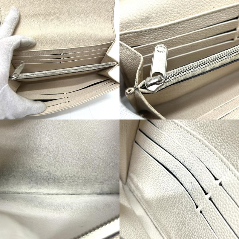 Louis Vuitton Portefeuille Iris Monogram Mahina Leather Ivory White — view 8