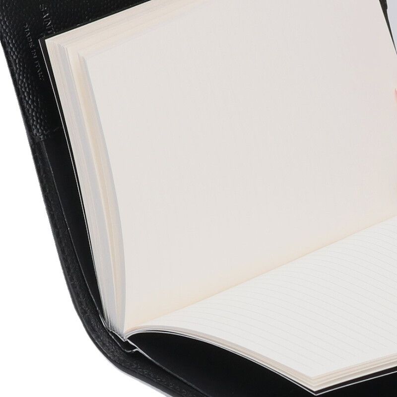 Saint Laurent Paris Logo Leather Notebook Cover — view 3