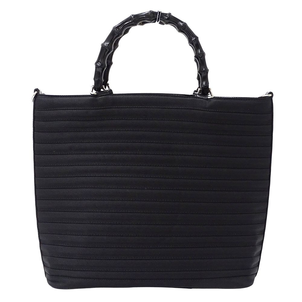 Gucci Bag Shoulder 2-Way Bamboo Nylon Black 000 1998 — view 2
