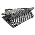 Dior Book Tote Medium Bag White Black M1296 Ztqt m911 Houndstooth — view 4