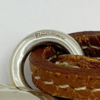 Hermes Locket Pendant Silver 925 Tarnish Yes Brown — view 7