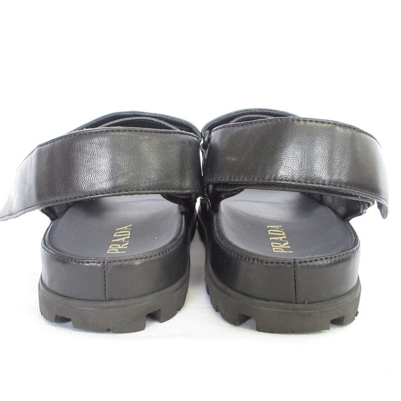 Prada Nappa Leather Quilted Sport Sandals 1 X721 md Size 35 2 — view 3