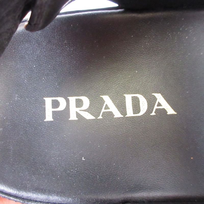 Prada Nappa Leather Quilted Sport Sandals 1 X721 md Size 35 2 — view 7