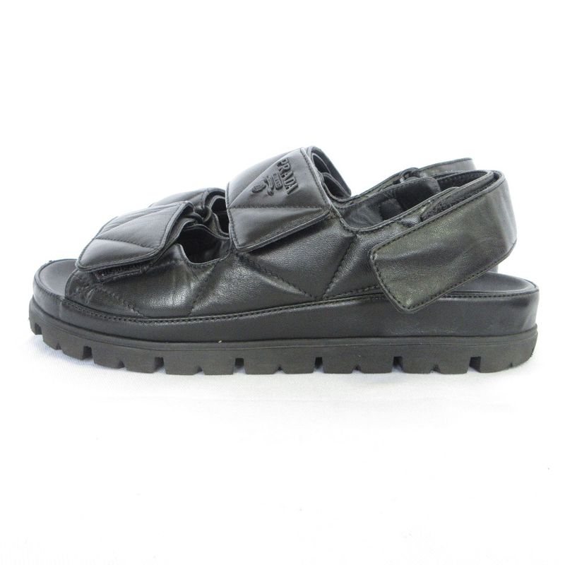 Prada Nappa Leather Quilted Sport Sandals 1 X721 md Size 35 2 — view 2