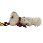 Prada Sequins Bear Mini Charm Key Holder Bag White Red Gold Color — view 6