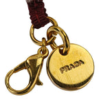 Prada Sequins Bear Mini Charm Key Holder Bag White Red Gold Color — view 8