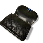 Chanel Bag Shoulder Lambskin Black Silver Quilted Boy