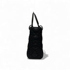 Christian Dior Bag Shoulder Black Lady My ABCDior Small Cannage Ultra