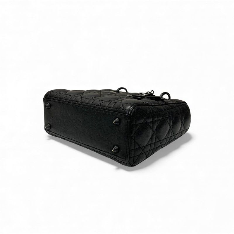 Christian Dior Bag Shoulder Black Lady My ABCDior Small Cannage Ultra