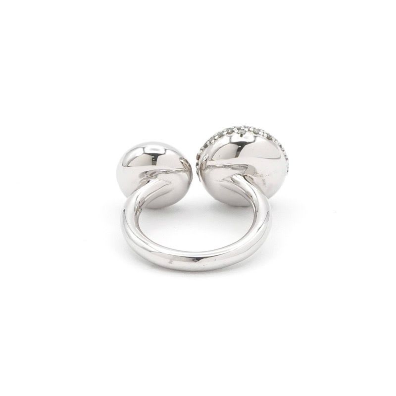 Loewe Ring Silver Anagram Rhinestone — view 5