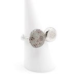 Loewe Ring Silver Anagram Rhinestone — view 9