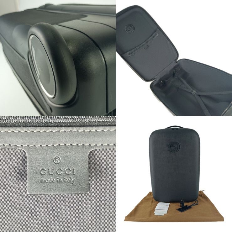 Gucci Carry Case Interlocking G Trolley Black Leather — view 9
