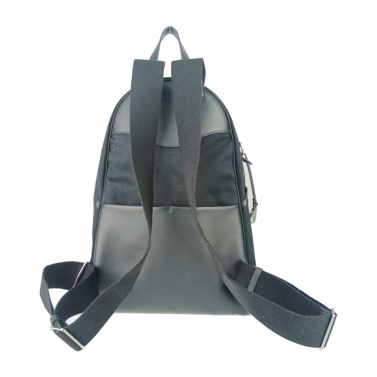 Hermes Backpack A Dos All Back Black Silver Hardware Toile Bivouac — view 4