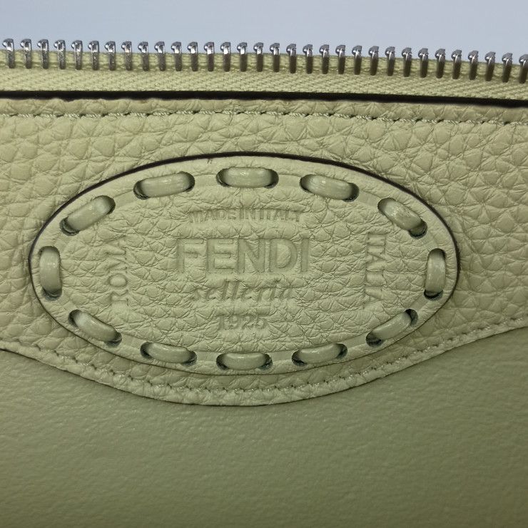 Fendi Handbag By The Way Selleria Medium 8 Bl155 Asu2 F1 gmk Sage Green Silver — view 9