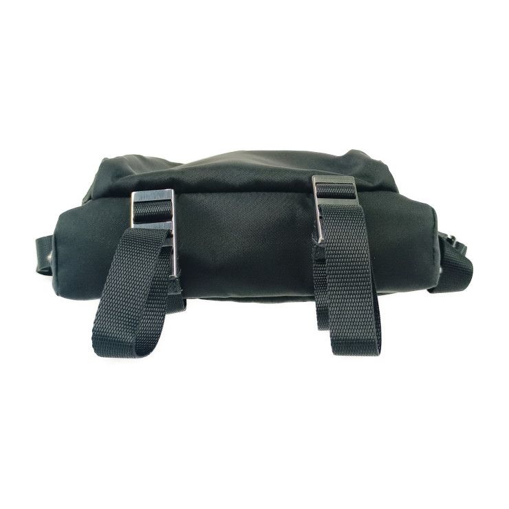 Prada Shoulder Bag Crossbody 2 Vh043 Black Silver Hardware Nylon Leather — view 5