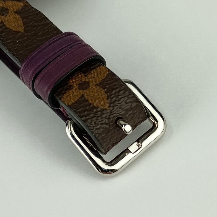 Louis Vuitton Name Tag Porte A Dos Les Ketches Brown Purple Monogram Canvas — view 5