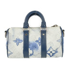Louis Vuitton Handbag Water Color Monogram Keepall XS Blue White Silver — view 3