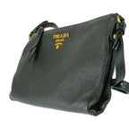 Prada Shoulder Bag Crossbody 1 Bh050 Black Gold Hardware Vitello Daino — view 2