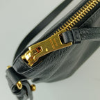 Prada Shoulder Bag Crossbody 1 Bh050 Black Gold Hardware Vitello Daino — view 7