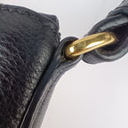 Prada Shoulder Bag Crossbody 1 Bh050 Black Gold Hardware Vitello Daino — view 6