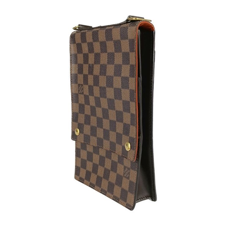 Louis Vuitton Shoulder Bag Portobello Ebne Damier Canvas Leather — view 2